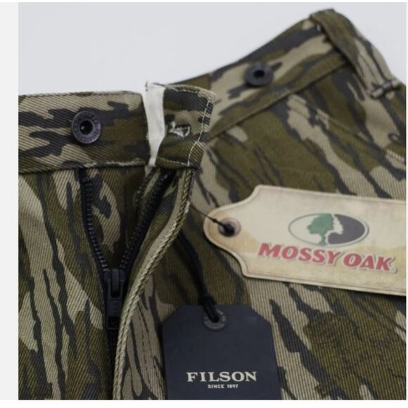 Filson W40 L34 Rugged Twill Utility Pants Men's Mossy Oak Water Repel Waxed New - Picture 5 of 15